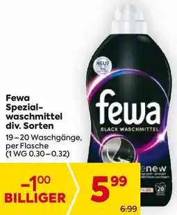Billa Fewa Spezial- waschmittel div. Sorten 19-20 Waschgänge, Angebot