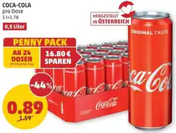 PENNY COCA-COLA pro Dose 1L Angebot