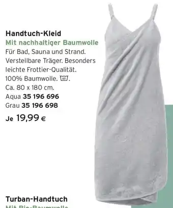 Tchibo Eduscho Handtuch-Kleid Angebot