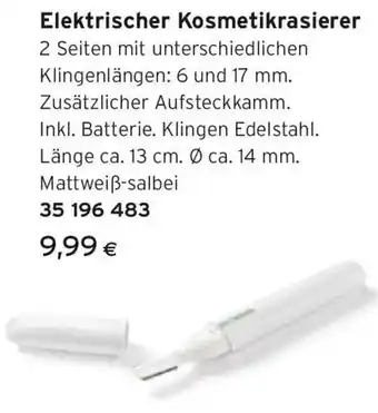 Tchibo Eduscho Elektrischer Kosmetikrasierer Angebot