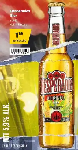 Eurogast Grissemann Desperados Bier 5.9% 0.33L Angebot