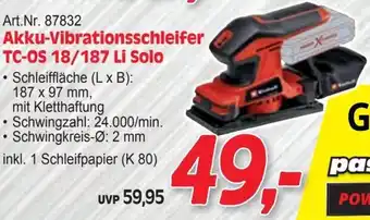 Zgonc Akku-Vibrationsschleifer TC-OS 18/187 Li Solo Angebot