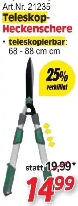Zgonc Teleskop- Heckenschere Angebot