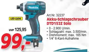 Zgonc Akku-Schlagschrauber DTD152Z Solo Angebot