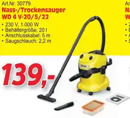 Zgonc Nass-/Trockensauger WD 5 V-25/5/22 Angebot