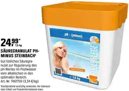 OBI SÄUREGRANULAT PH- MINUS STEINBACH 7.5kg Angebot