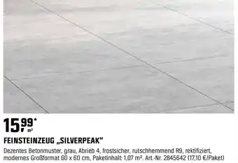 OBI FEINSTEINZEUG „,SILVERPEAK Angebot
