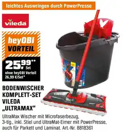 OBI BODENWISCHER KOMPLETT-SET VILEDA ,,ULTRAMAX Angebot