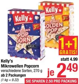 Maximarkt Kelly's Mikrowellen Popcorn 270g Angebot