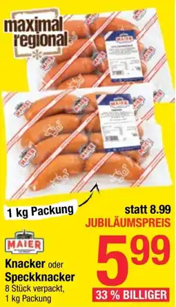 Maximarkt Knacker oder Speckknacker 1kg Angebot