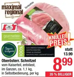 Maximarkt Oberösterr. Schnitzel 1.1kg Angebot