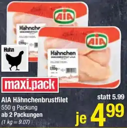 Maximarkt AIA Hähnchenbrustfilet 550g Angebot