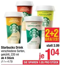 Maximarkt Starbucks Drink 220 ml Angebot