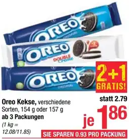 Maximarkt Oreo Kekse 154g oder 157g Angebot