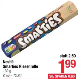 Maximarkt Nestlé Smarties Riesenrolle 130g Angebot