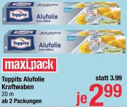 Maximarkt Toppits Alufolie Kraftwaben 20m Angebot