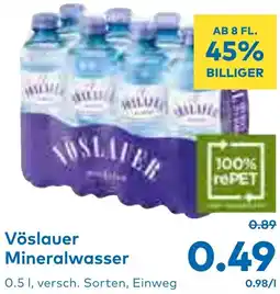 T&G Vöslauer Mineralwasser 0.5L Angebot