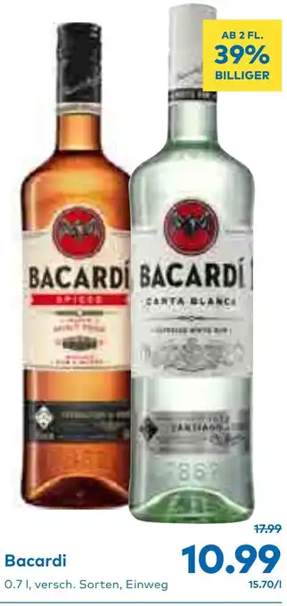 T&G Bacardi 0.7L Angebot