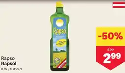 MPreis Rapso Rapsöl 0.75L Angebot