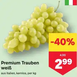 MPreis Premium Trauben weiß Angebot