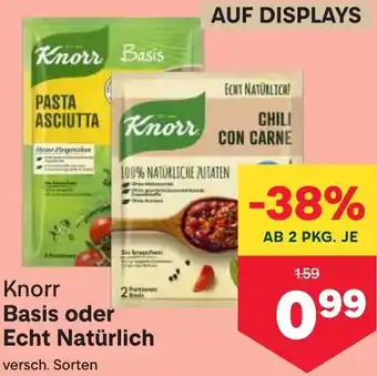 MPreis Basis oder Echt Natürlich Angebot