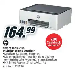 Media Markt Smart Tank 5105 Multifunktions-Drucker Angebot