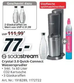 Media Markt Crystal 3.0 Quick-Connect Wassersprudler Angebot