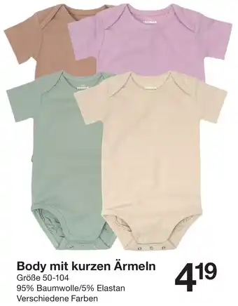 Zeeman Body mit kurzen Ärmeln Angebot