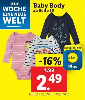 Lidl Baby Body Angebot