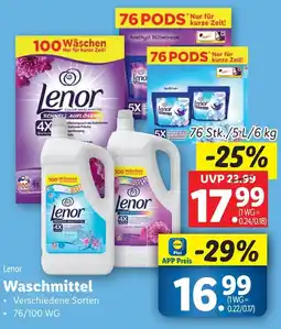 Lidl Lenor Waschmittel Angebot