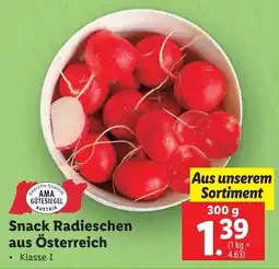 Lidl Snack Radieschen aus Österreich 300g Angebot