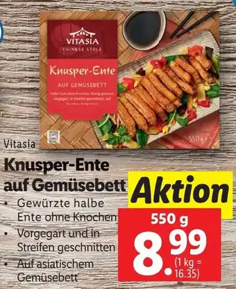 Lidl Knusper-Ente auf Gemüsebett 550g Angebot