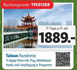 Lidl Taiwan Rundreise Angebot