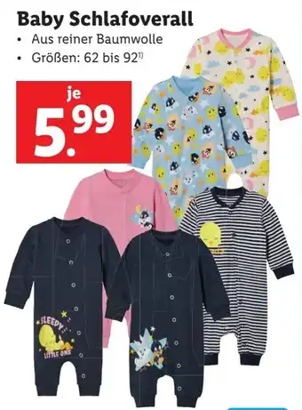 Lidl Baby Schlafoverall Angebot