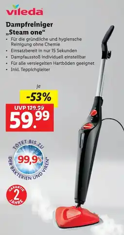 Lidl Dampfreiniger „Steam one Angebot