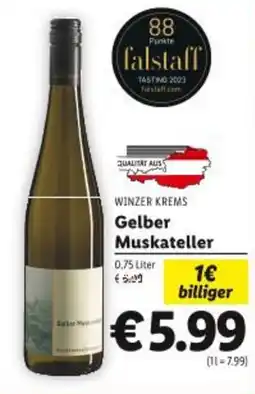 Lidl Gelber Muskateller Angebot