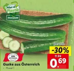 Lidl Gurke aus Österreich Angebot