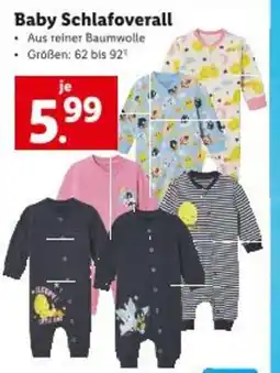 Lidl Baby Schlafoverall Angebot