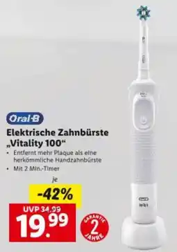 Lidl Elektrische Zahnbürste Vitality 100 Angebot