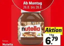 Lidl Ferrero Nutella 1kg Angebot