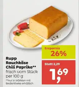 ADEG Rupp Rauchkäse Chili Paprika Angebot