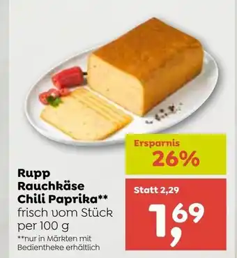 ADEG Rupp Rauchkäse Chili Paprika Angebot