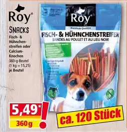Norma Roy SNACKS FISCH-& HÜHNCHENSTREIFEN 360g Angebot
