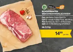 Billa SCHOPFBRATEN VOM STROHWOHLSCHWEIN Angebot