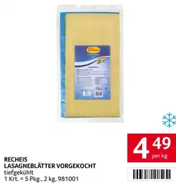 Transgourmet Recheis lasagnaeblatter vorgekocht Angebot