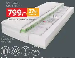XXXLutz MATRATZE PHYSIO SPRING Angebot