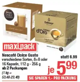 Maximarkt Nescafé Dolce Gusto Angebot