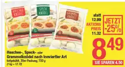 Maximarkt Haschee-, Speck- oder Grammelknödel nach Innviertler Art Angebot