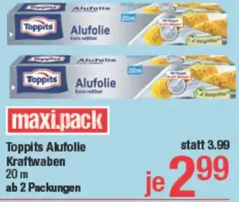 Maximarkt Toppits Alufolie Kraftwaben Angebot
