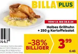 Billa Halbes Grillhuhn +250 g Kartoffelsalat Angebot